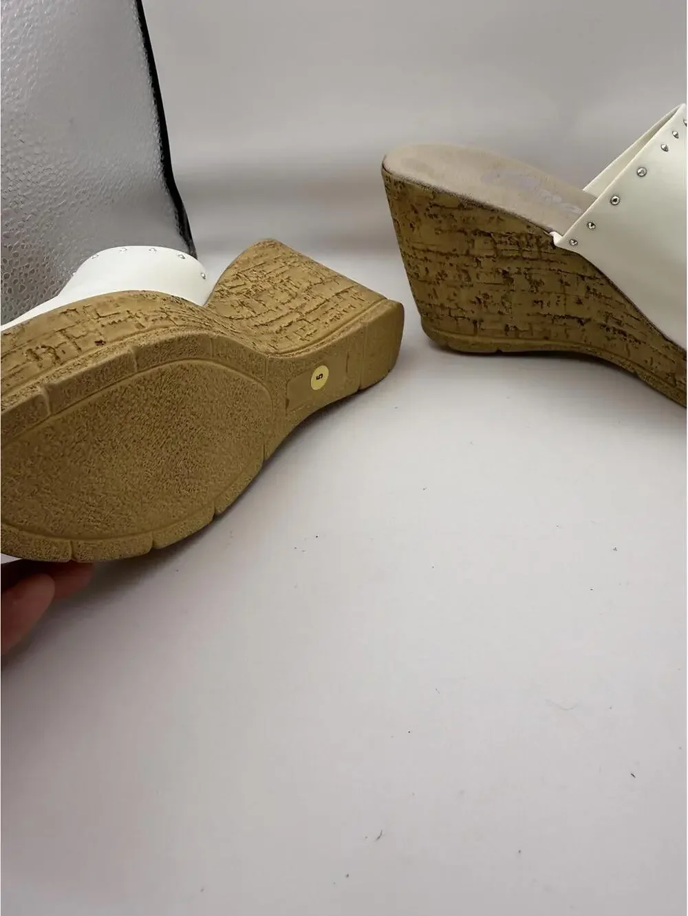 Onex Women's, Cathi Sandal Size 5 Women's Wedge Slide Sandals with Cork Platform